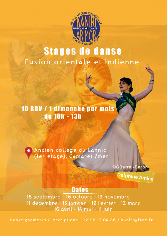 Stage de danse fusion orientale et indienne